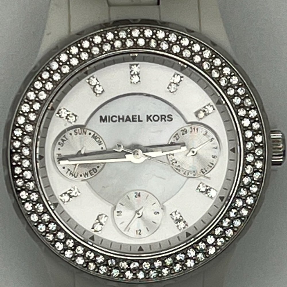 MICHAEL KORS Mini Parker MK5458 White Watch Working - Picture 6 of 8